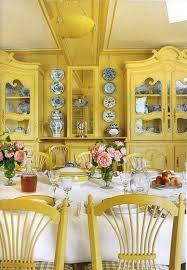 yellow yellow dining room french