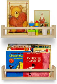 Wood Nursery Book Shelves Set Of 2