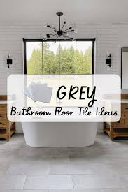 22 gray bathroom floor tile ideas that