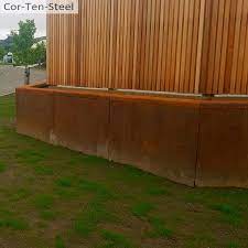 Corten Retaining Wall Steel Post