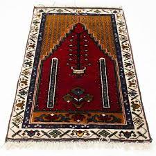 persian small prayer rug mid late c20th