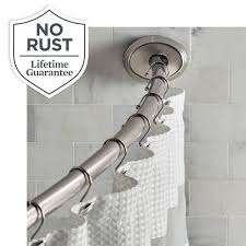 Brushed Nickel Shower Curtain Rod