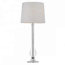 table lamp with polished chrome