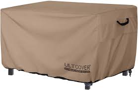 ultcover rectangular gas fire pit table