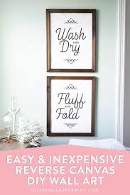 Reverse Canvas Diy Wall Art Abby