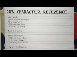 job character reference letter step