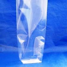 clear cellophane bags with block bottom