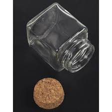 Square Glass Bottle Jar