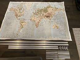 Ikea Premiar World Map Atlas Canvas