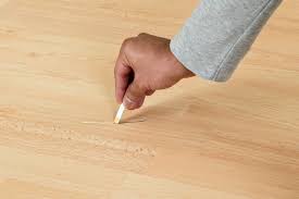 how to fix scratched vinyl floor
