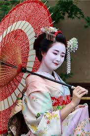 geisha costume makeup stock photos