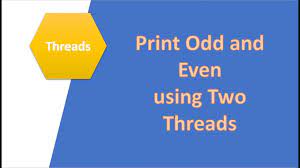threads printing odd and even number