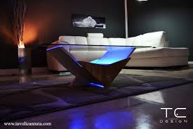 Modern Coffee Table With Led Lights In