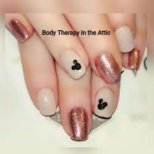 Rose Gold Disney nails | Disney nails, Mickey nails, Manicure