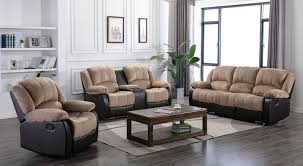 decor with a comfortable recliner sofa set