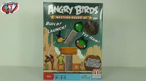 Angry Birds Western Round-Up Game Toy Review Unboxing Mattel Toys - YouTube