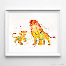 Lion King Art Mufasa Poster Simba Print