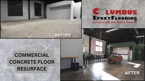 resurfacing an old concrete floor you