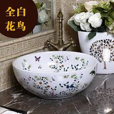 Check spelling or type a new query. China Painting Bird And Flower Ceramic Sinks Counter Top Wash Basin Vanities Bathroom Sink Vessel Wash Basin Ceramic Bowl Sink Rack Sink Siliconesink Handles Aliexpress