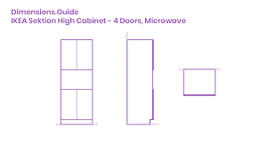 ikea sektion high cabinet 4 doors