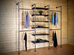 Industrial Pipe Clothing Rack With
