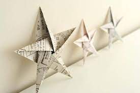 A homemade christmas decoration your friends will marvel at! Folding 5 Pointed Origami Star Christmas Ornaments