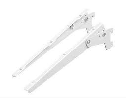 Adjustable Angle Brackets White 50mm