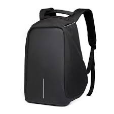 anti theft backpack black