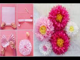 how to make a giant tissue paper flower
