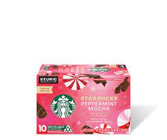 peppermint mocha flavored k cup pods