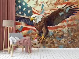 American Flag Wallpaper Wall Murals Mural