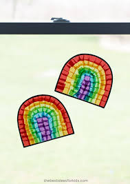 rainbow suncatcher with free template