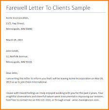 Farewell Email To Client Under Fontanacountryinn Com