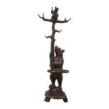 Umbrella Stand In Carved Wood From Brienz