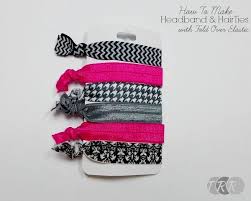 How To Make Headbands And Hair Ties With Fold Over Elastic