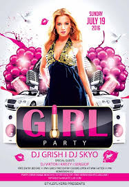 Download The Party Girl Party Free Flyer Template