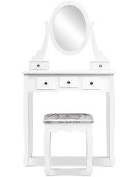 Save now with 5% off jacobsen brown ash matte black three piece desk and etagere set. Artiss Dressing Table Stool Set Mirror Drawers Makeup Cabinet Storage Desk White Myer