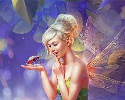 beautiful tinkerbell paint by numbers