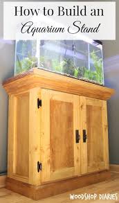 how to build an aquarium cabinet stand