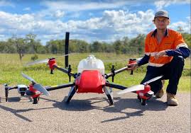 40kg drone helps spread seed and grain
