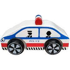 Xe cảnh sát bằng gỗ 69282 - Viet Toy Shop - Đồ chơi trẻ em