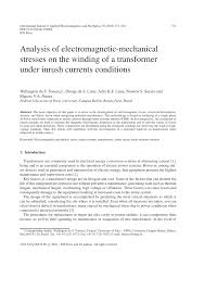 Pdf Analysis Of Electromagnetic Mechanical Stresses On The