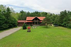 private log cote on 2 acres in