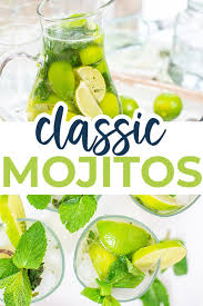 fresh mint mojito pitcher recipe buns