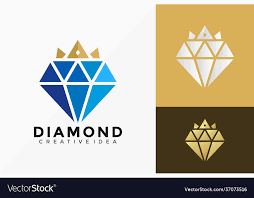 crown diamond jewellery logo design