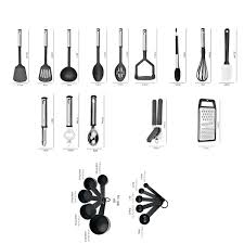 kitchen utensils set non stick kitchen