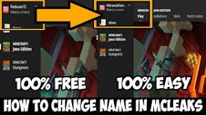 You can freely switch between any existing skins here, and even rename your skins and edit them if you want. How To Change Your Skin In Minecraft Java Edition Mcleaks Herunterladen