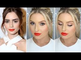 lily collins inspired makeup bright