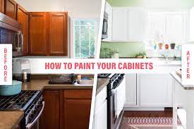 If your cabinets are damaged or have peeling paint or really shiny surfaces, either from the material or a shiny coating, you'll probably need to lightly sand ­to help the new paint bond better. How To Paint Wood Kitchen Cabinets With White Paint Kitchn