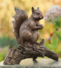 Buy Garden Sculpture Squirrel With Nut